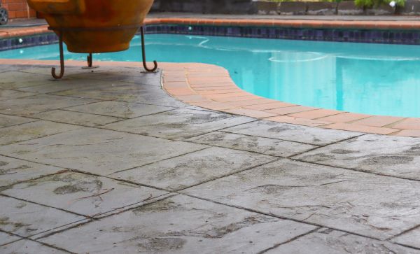 Stamped Patio Construction in West Des Moines