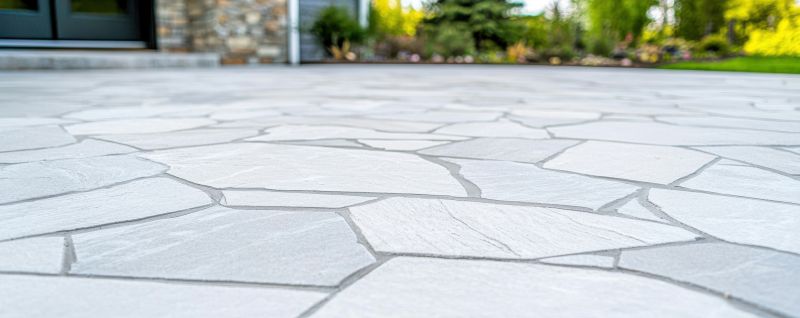 Outdoor Patio with Stamped Concrete